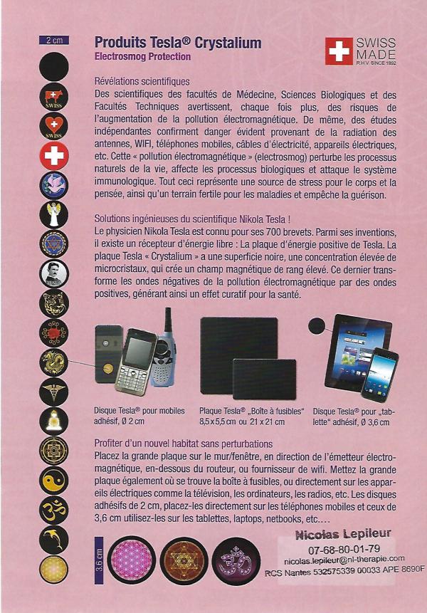 Plaque Tesla originale.